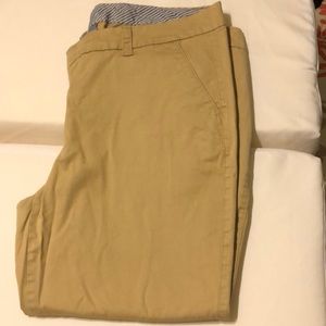 Khaki ankle pants